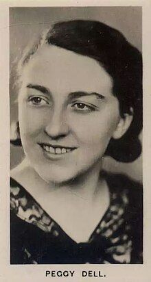 Peggy Dell on Radio Stars photo card (No. 17)