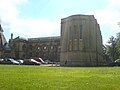 The Radcliffe Science Library with the Abbot's Kitchen on the left