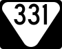 State Route 331 marker