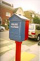 Fire alarm and police call box in San Francisco, California; one of 2,040 and 460[28] in the city