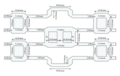 Dimensioned Butler matrix in microstrip