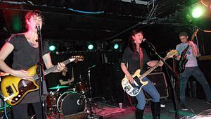 L-R: Maren Macosko, Brad Lokkesmoe, Carrie Bleser, Nate Gangelhoff