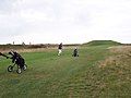 the 16th, a short par 3 but very testing in the wind