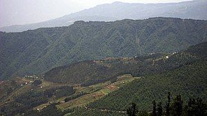 Landscape near Charikot; from North of the town