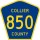 County Road 850 marker