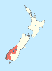 Map of New Zealand