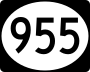 Highway 955 marker