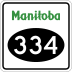 Provincial Road 334 marker