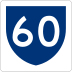 Highway 60 marker