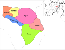 Hesa Duwum Kohistan District (in Orange)