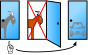 Host must open Door 2 if the player picks Door 1 and the car is behind Door 3