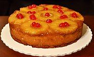 A pineapple upside-down cake