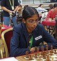 World no. 12 Vaishali Rameshbabu played on board two for India.