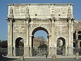 South side, from Via triumphalis. Colosseum to right