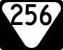 State Route 256 marker