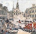 The Bloody Massacre, engraved by Paul Revere