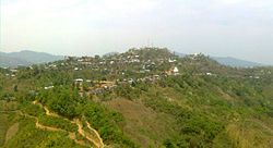 View of Chhiahtlang village from High School Hill.