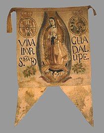 The banner carried by Hidalgo.