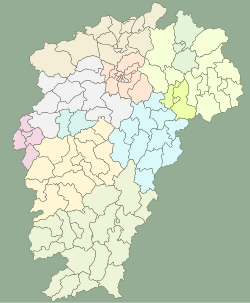 Map of Jiangxi