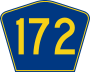 Highway 172 marker