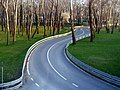 A road in a park in Zagreb, Croatia