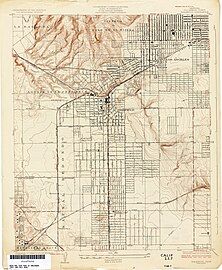 1924 USGS topographical map of the area