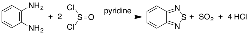 File:2,1,3-Benzothiadiazole synthesis balanced.png