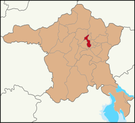 Map showing Keçiören District in Ankara Province