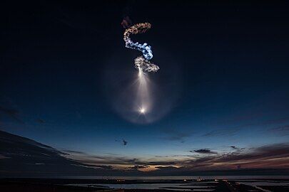 CRS-15 ascending into space