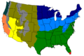 Climate map USA