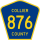 County Road 876 marker