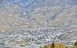 Conthey as seen from Nendaz