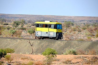 Draisine for crew transport and railway track inspection in Namibia 2017