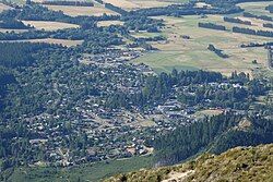 Hanmer Springs from Mount Isobel