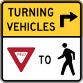 R10-15R Turning vehicles yield to pedestrians (right) [b]