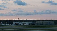 The airside of the headquarters building