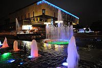 Fountains at the opera house