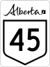 Highway 45 marker