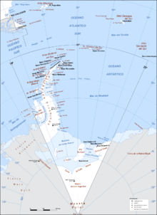 Map of Edith Ronne Land