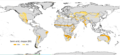 Map of semi-arid regions worldwide