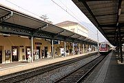 2017 Arriving train on the same track as in 1882