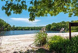 View over Lake Barcroft from Beach 4