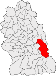 Location in Hunedoara County