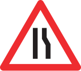 File:CH-Gefahrensignal-Verengung-rechts.svg