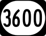 Kentucky Route 3600 marker