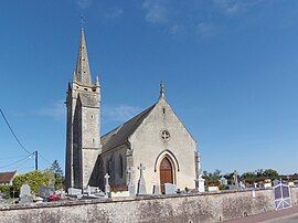 The church in Louvières-en-Auge