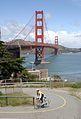 The bridge from the San Francisco side near the guest center