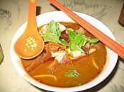 Ipoh-style curry mee with soupy consistency