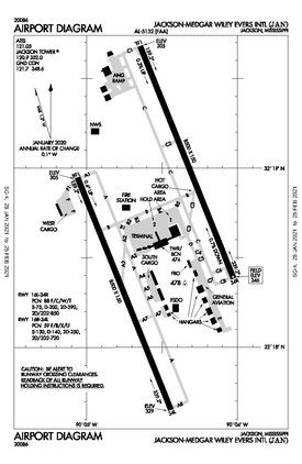 FAA Airport Diagram as of January 2021