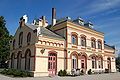 Levanger station, facing the tracks.